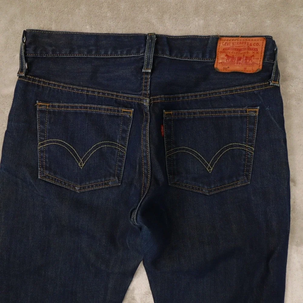 Levi's 501XX Men's 2007‎ Blue Button Fly Denim Jeans size 27x32 act 30x32